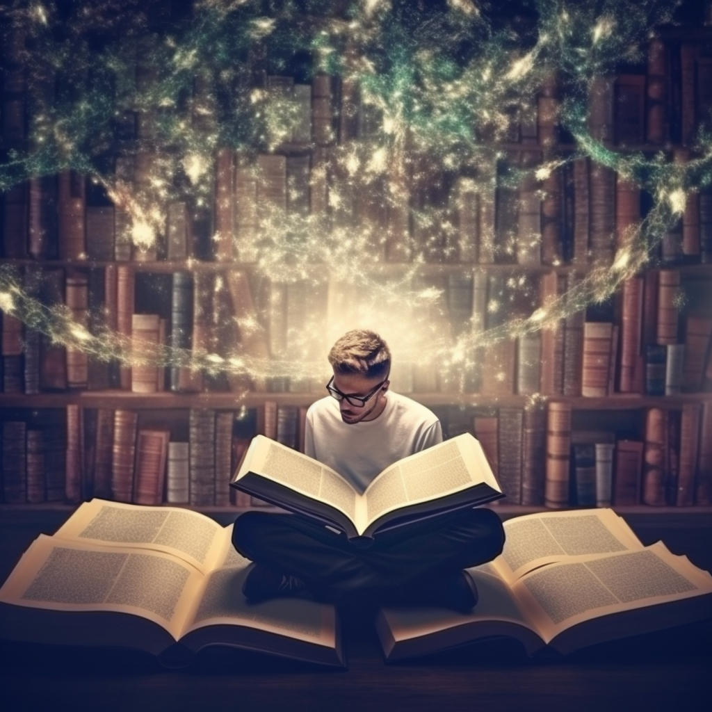 Person Reading a book
