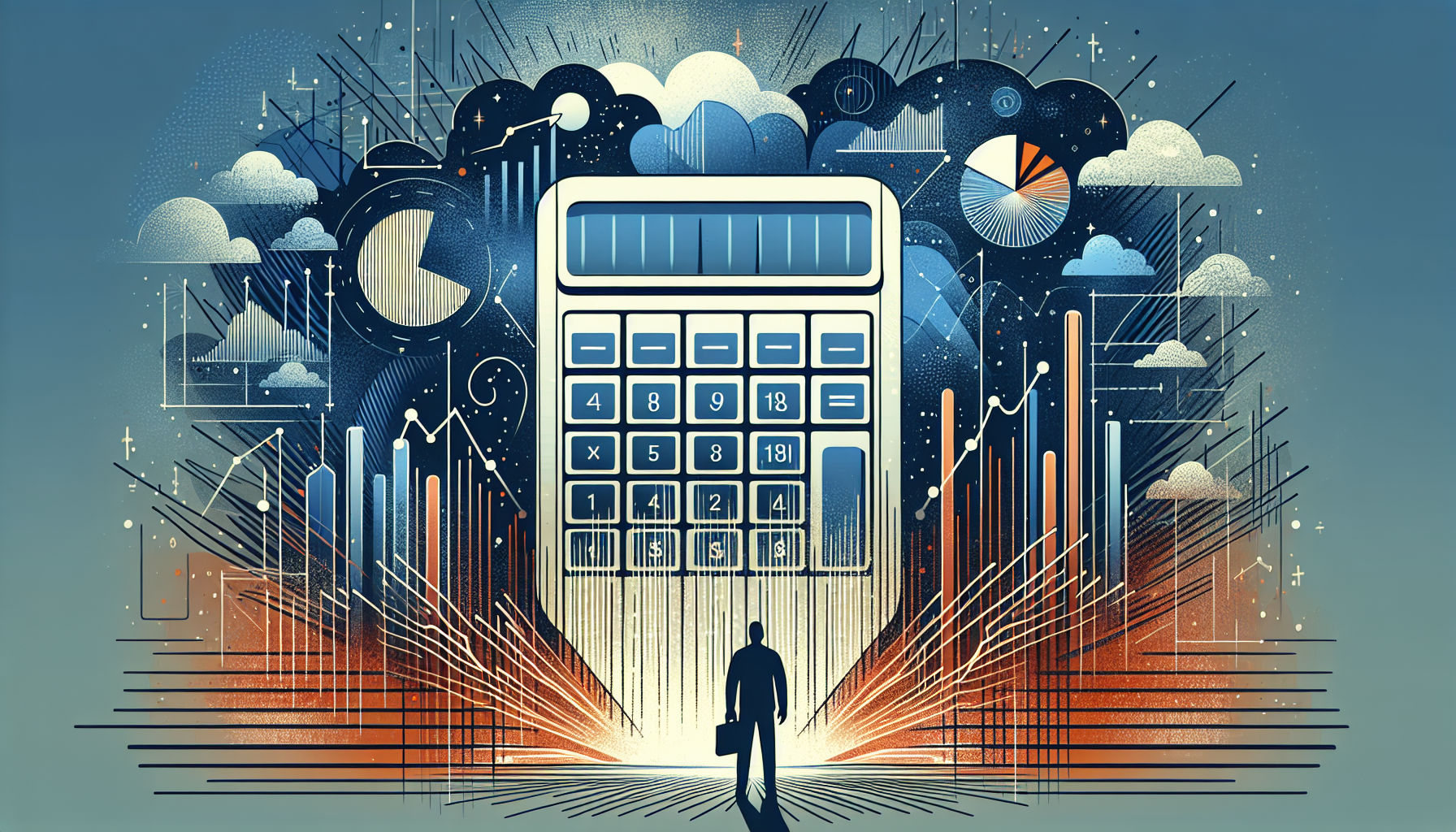 Abstract financial landscape illustrating roi meaning